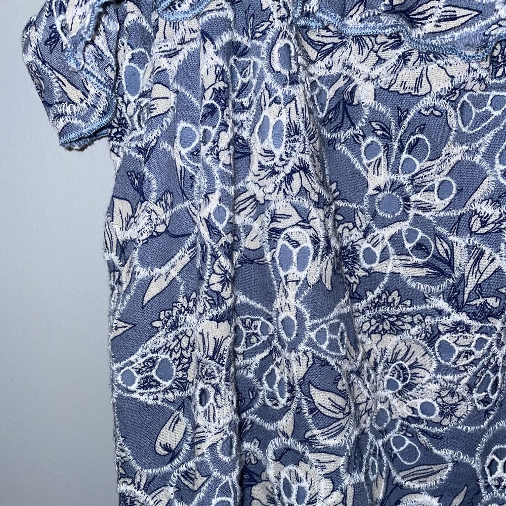 NWOT Floral Ruffle Tank Top - Picture 6 of 6